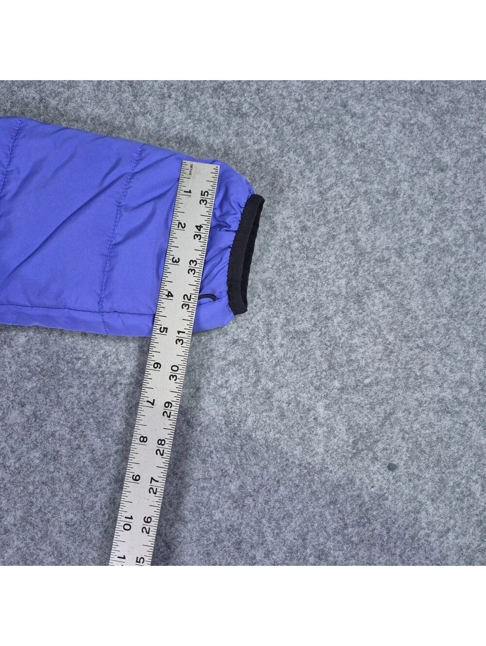 Boys Under Armour Puffer Jacket Youth L Blue Full Zip Hooded Warm Winter Youth